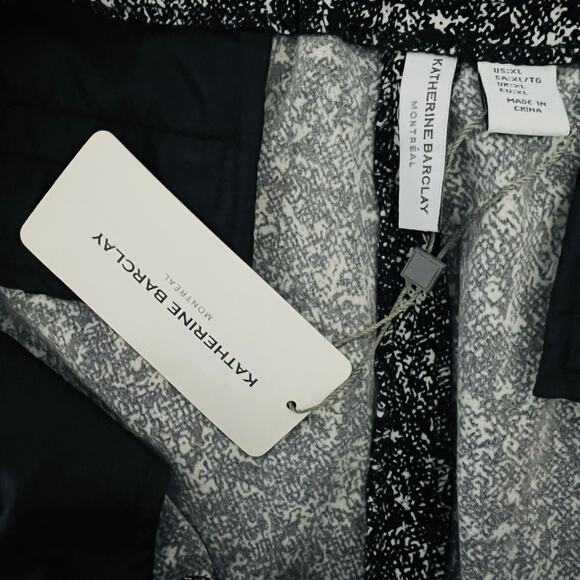 NEW! Katherine Barclay Elastic Zip Waist Pants Trouser Cuffed Loose Casual - XL - Picture 5 of 5